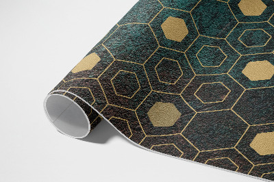 Vinylový koberec Hexagonálny vzor moderný dizajn
