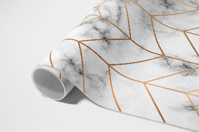 Vinylový koberec Rybia kosť mramor moderné línie
