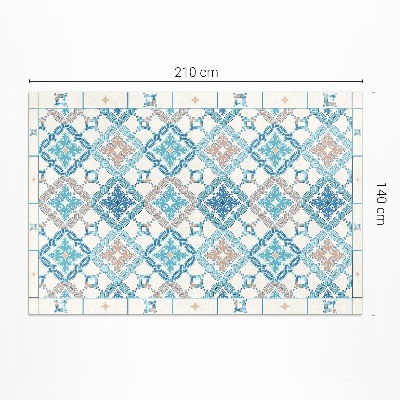 Vinylový koberec Geometrický pletený vzor ozdobné dlaždice