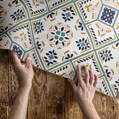 Vinylový koberec Geometrický dizajn vzorované dlaždice
