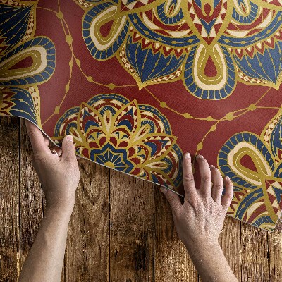 Vinylový koberec Bohato zdobená mandala orientálny vzor
