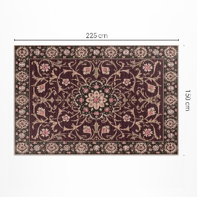 Vinylový koberec Bledý antický kvet dekoratívny floral