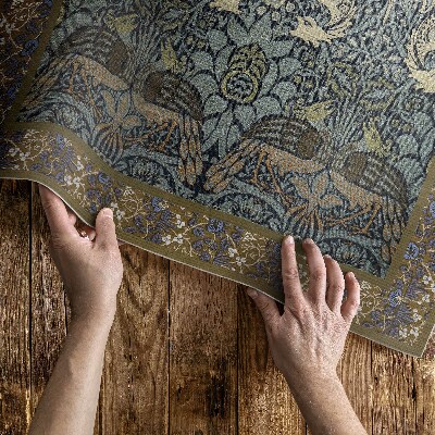 Vinylový koberec Páv a drak William Morris
