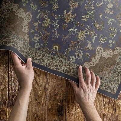 Vinylový koberec Vintage kvetinový ornamentálny vzor