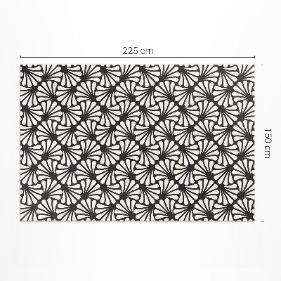 Vinylový koberec Geometria listy Ginkgo biloba art deco glamour