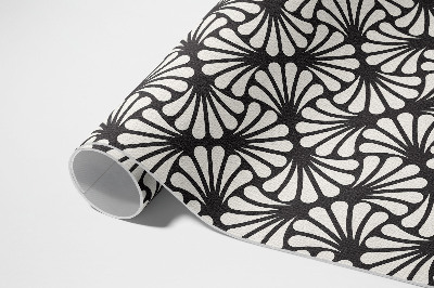 Vinylový koberec Geometria listy Ginkgo biloba art deco glamour