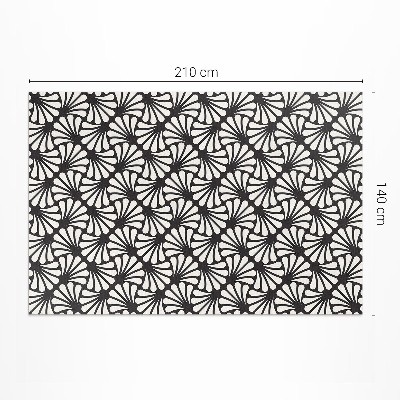 Vinylový koberec Geometria listy Ginkgo biloba art deco glamour
