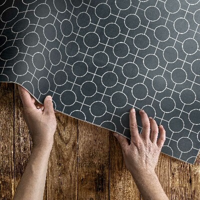Vinylový koberec Kruhy geometrický pravidelný vzor