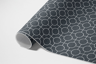 Vinylový koberec Kruhy geometrický pravidelný vzor