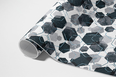 Vinylový koberec Akvarelové a lineárne hexagóny