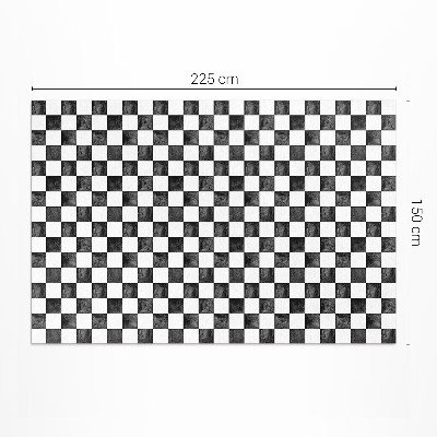 Vinylový koberec Kamenná šachovnica monochromatická