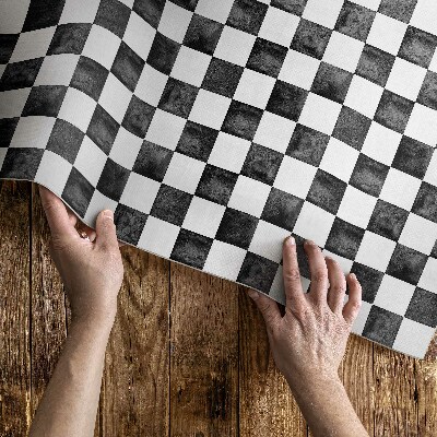 Vinylový koberec Kamenná šachovnica monochromatická