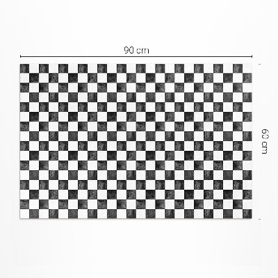 Vinylový koberec Kamenná šachovnica monochromatická