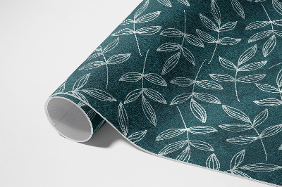 Vinylový koberec Minimalistické vetvičky s listami boho