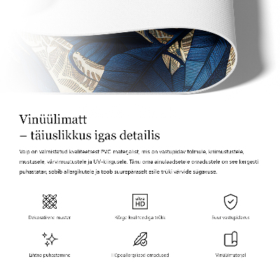 Vinylový koberec Lineárne kvety pravidelný vzor