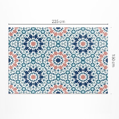 Vinylový koberec Kaleidoskop pastelový vzor geometrický