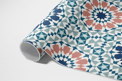 Vinylový koberec Kaleidoskop pastelový vzor geometrický