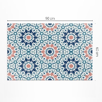 Vinylový koberec Kaleidoskop pastelový vzor geometrický