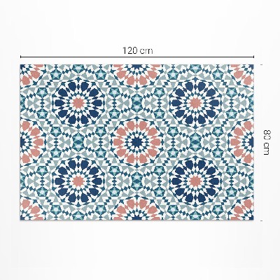 Vinylový koberec Kaleidoskop pastelový vzor geometrický