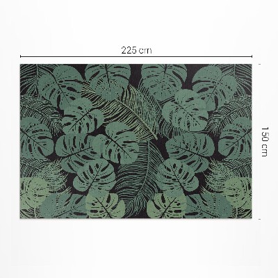 Vinylový koberec Ilustrácia tropických rastlín monstera
