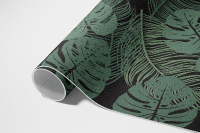 Vinylový koberec Ilustrácia tropických rastlín monstera