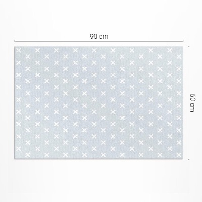 Vinylový koberec Svetlé krížiky minimalistický vzor