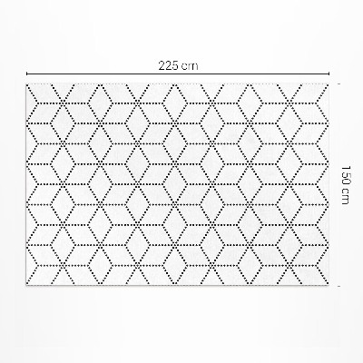 Vinylový koberec Kocky kocky 3D moderné bodky