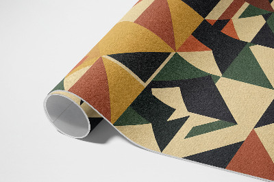Vinylový koberec Geometrická farebná abstrakcia retro