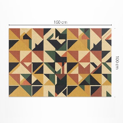 Vinylový koberec Geometrická farebná abstrakcia retro