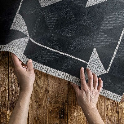 Vinylový koberec Mozaika geometrický vintage vzor