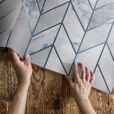 Vinylový koberec Geometrické línie svetlý mramor glamour