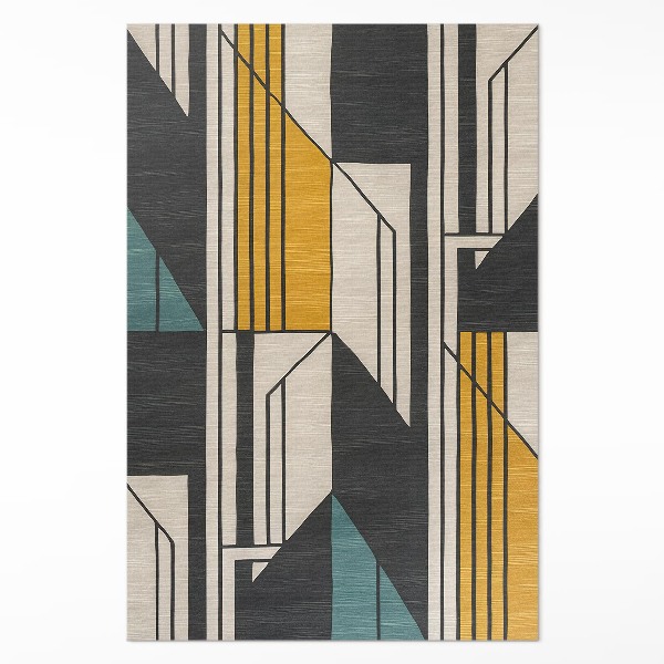 Vinylový koberec Geometrická abstrakcia v štýle vintage