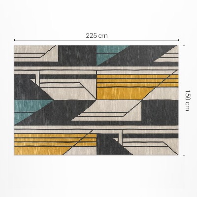 Vinylový koberec Geometrická abstrakcia v štýle vintage