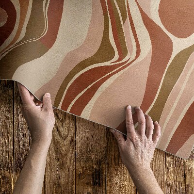 Vinylový koberec Abstraktné škvrny v odtieňoch boho
