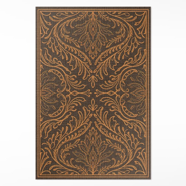 Vinylový koberec Rastlinné lineárne ornamenty secesia vintage