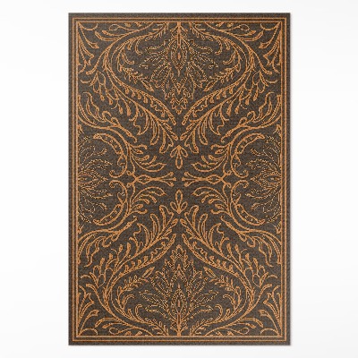 Vinylový koberec Rastlinné lineárne ornamenty secesia vintage