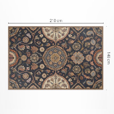 Vinylový koberec Ornament rastlinný dekoratívny vzor vintage