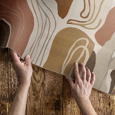 Vinylový koberec Pastelové boho línie a škvrny