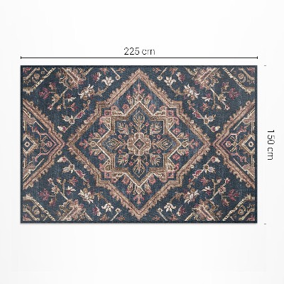 Vinylový koberec Geometrizovaný vzor rastlinný štýl turecký