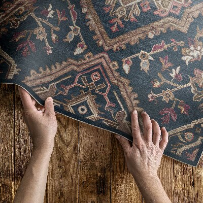 Vinylový koberec Geometrizovaný vzor rastlinný štýl turecký