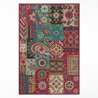 Vinylový koberec Farebný vzor patchwork v štýle perzskom