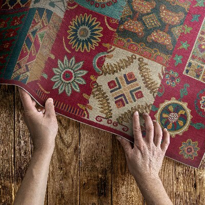 Vinylový koberec Farebný vzor patchwork v štýle perzskom