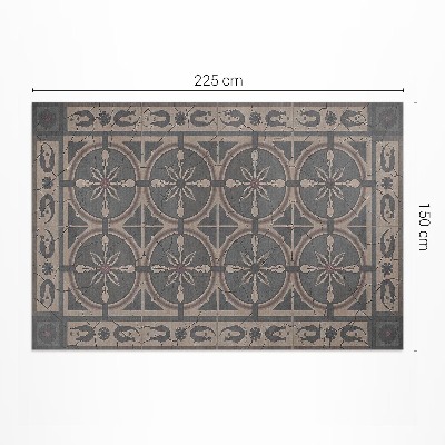 Vinylový koberec Rustikálne geometrické ornamenty