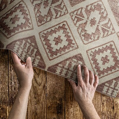 Vinylový koberec Geometrické kompozície v aztéckom štýle