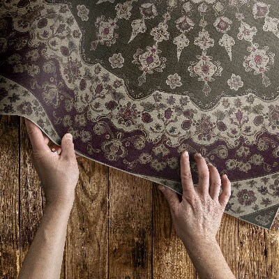 Vinylový koberec Aztécke mandaly v štýle vintage