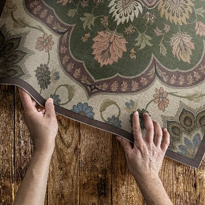 Vinylový koberec Kvety v štýle art nouveau