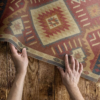 Vinylový koberec Harmónia aztéckych geometrických tvarov