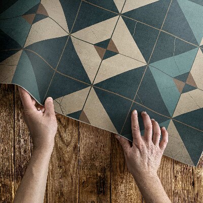 Vinylový koberec Art deco dlaždice s geometrickými figúrami