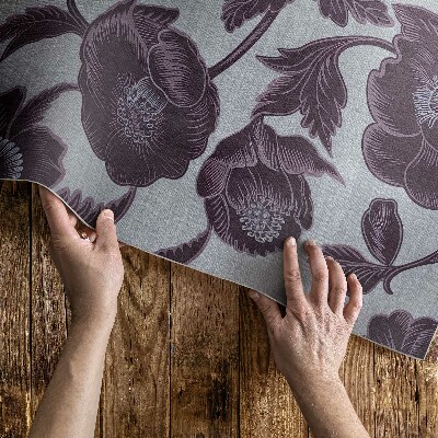 Vinylový koberec Jemné kvety vintage
