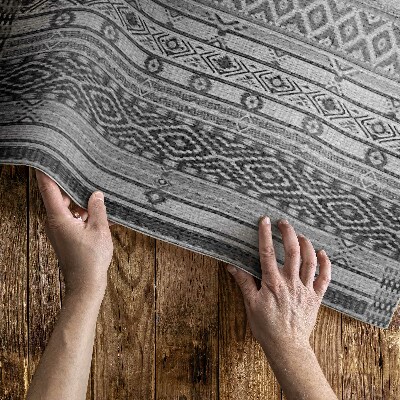Vinylový koberec Imitácia textílie geometrické kosoštvorce
